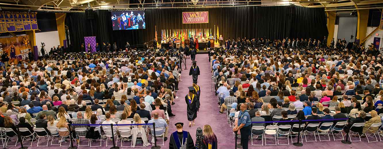 Aerial CView of Commencemnt ceremony