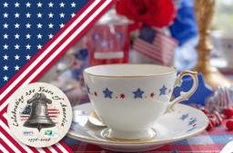 Tea Cup and American flag