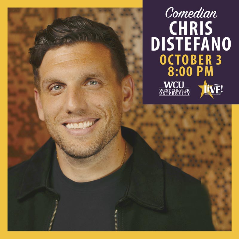Comedian Chris DiStefano October 3rd at 8pm for WCU Live