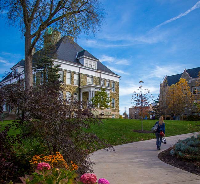 Campus photo in the fall