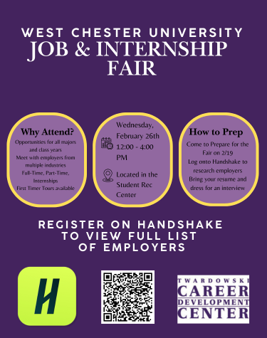 Job and Internship Fair Wednesday February 26th 12:00pm - 4:00pm Located in the Student Rec Center