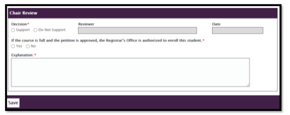 New Petition Process Chair 7