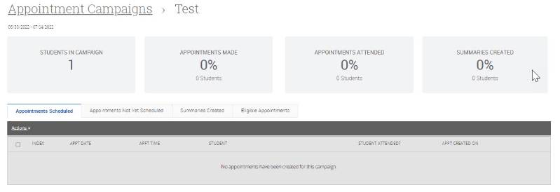 Setting Up an Appointment Campaign 12