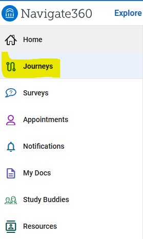 Student journey Screngrab