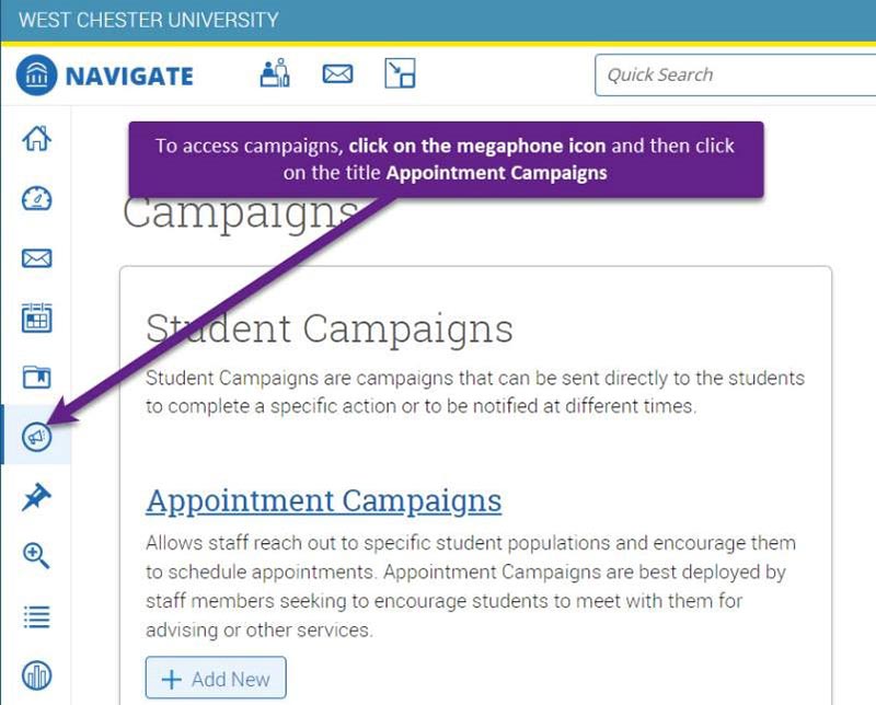 Accessing your Appointment Campaigns 1
