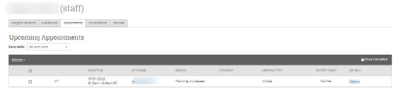 Accessing your Appointment Campaigns 7
