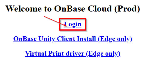 OnBase Cloud Login Link