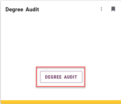 Degree Audit button