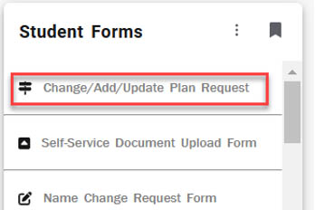 Student Forms Card