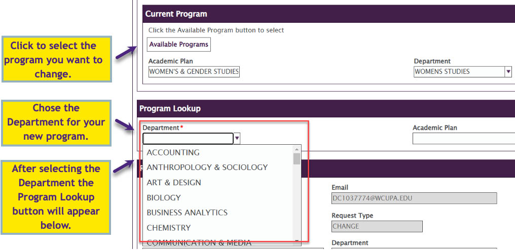Program Lookup