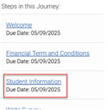 Student information