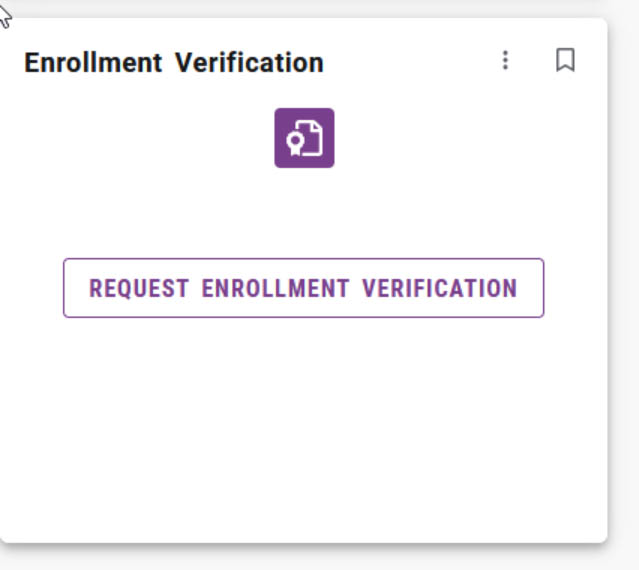 Request enrollment verification