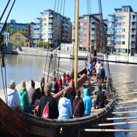 group in boat