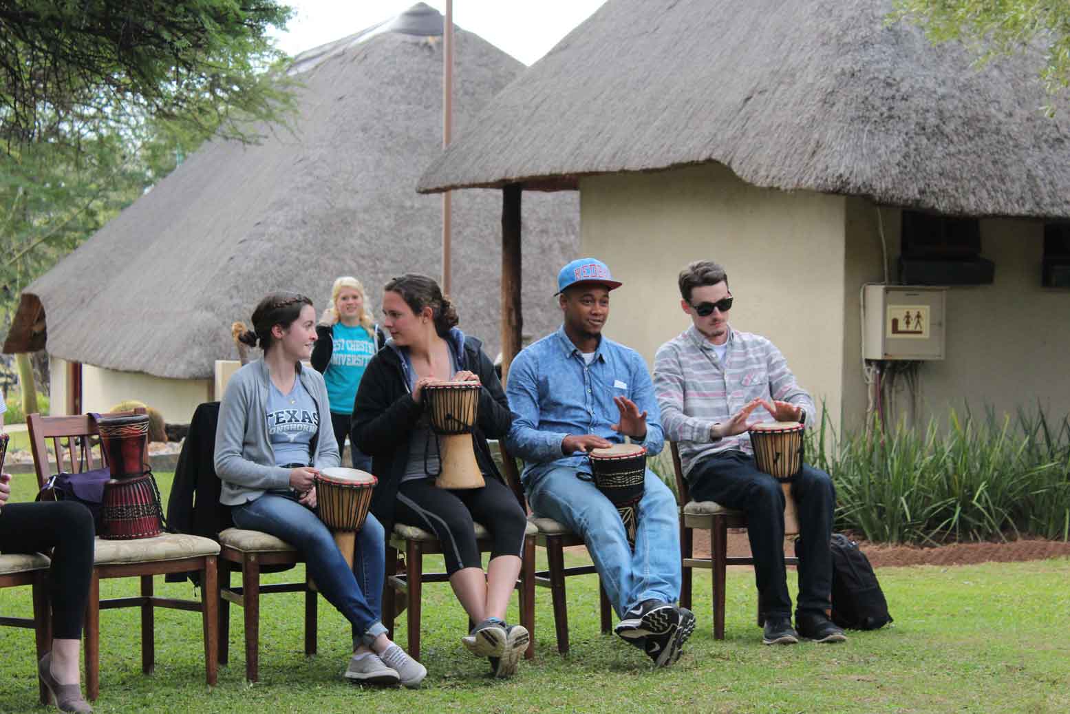 group sitting