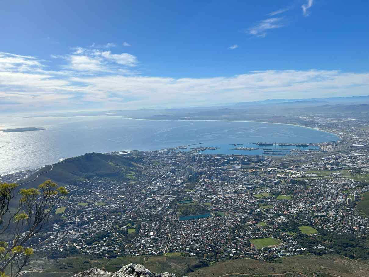 Picture of town from high above