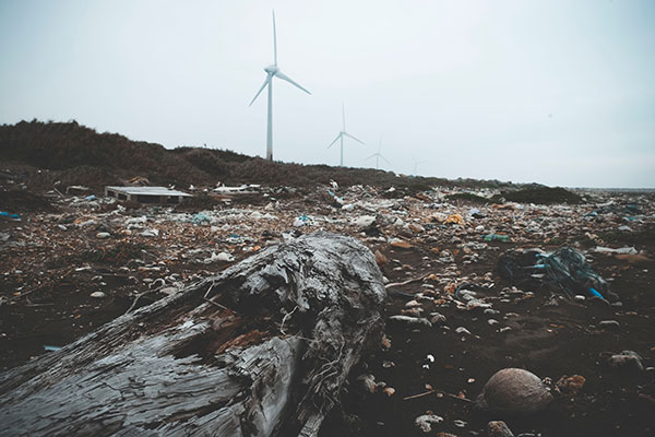 WIndmills in disaster area