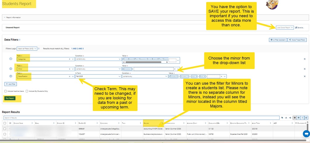 Minors screen screenshot from navigate
