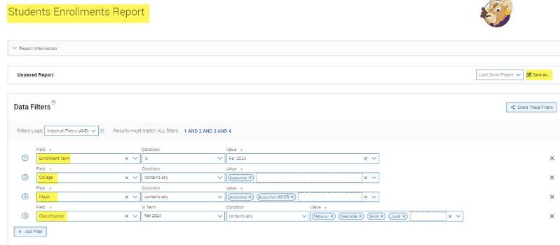 How to Run a Navigate Report to Identify Majors and Minors in Your Department 2