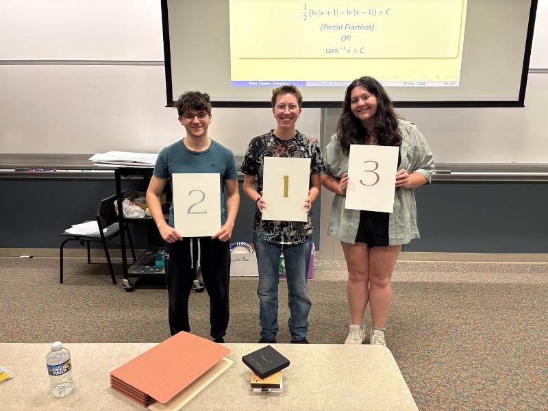 2025 Integeration Bee, WCU winners