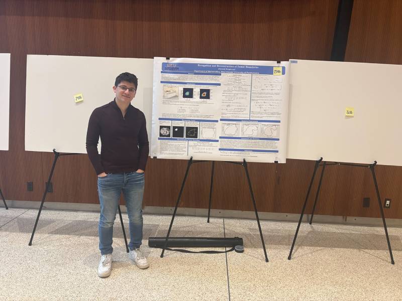Vincent Angelucci at the Spring 2026 CSM Celebrates Student Research Poster Session, WCU, April 29, 2026